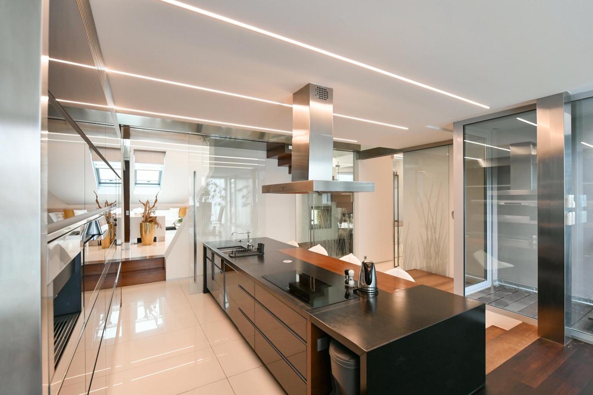 Presidential Penthouse, 303m2, Jacuzzi On Terrace, Sauna, 6bdrm, 4bthrm, Ac, Lift Apartmán Praha